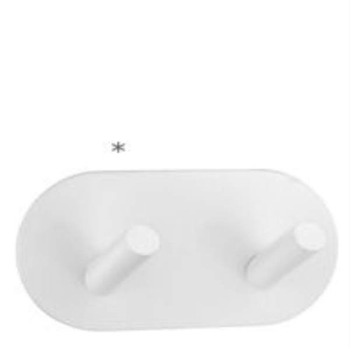 Smedbo BX246 Double Coat Hook 1 3/4, White