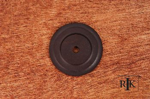 RKI BP-7821-RB: 1-5/8" Plain Single Hole Backplate - Oil Rubbed Bronze