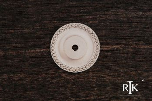 RKI BP-7822-P: 1-5/8" Beaded Single Hole Backplate - Pewter