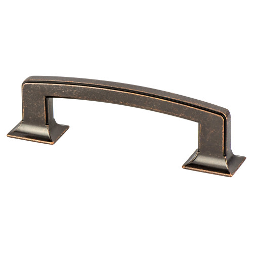 Berenson 4073-1WVB: 96mm cc Hearthstone Cabinet Pull - Weathered Verona Bronze