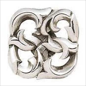 Edgar Berebi 8104/6: 1-1/8 Louis XV Cabinet Knob - Burnished Silver Plate