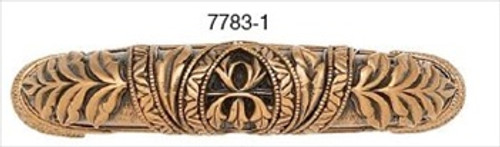 Edgar Berebi 7783/1: 3 cc Hampton Cabinet Pull - Museum Gold Plate