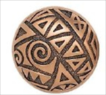 Edgar Berebi 7936/1: 1-1/4 Cooper Cabinet Knob - Museum Gold Plate