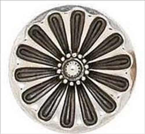 Edgar Berebi 7176/6: 1-1/8 Nantucket Cabinet Knob - Burnished Silver Plate