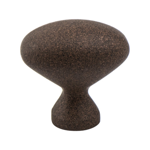 Berenson 9934-1FE: 1-5/16" American Classics Oval Cabinet Knob - Dull Rust