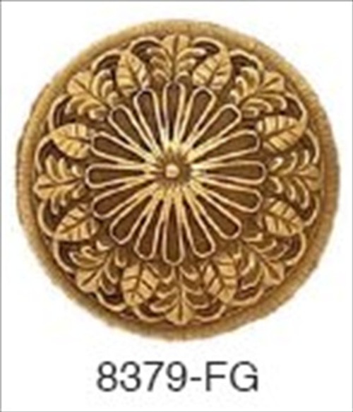 Edgar Berebi 8379fg: 1-5/16 Wellington Cabinet Knob - Florentine Gold Plate Edgar Berebi 8379fg: 1-5/16 Wellington Cabinet Knob - Florentine Gold Plate