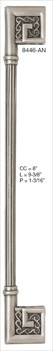 Edgar Berebi 8446an: 8 cc Greco Cabinet Pull - Antique Nickel