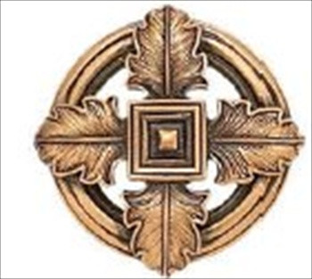 Edgar Berebi 8155/1: 1-5/16 Hollis Cabinet Knob - Museum Gold Plate