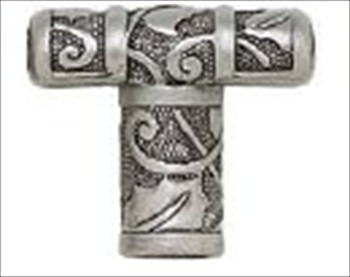 Edgar Berebi 8530bp: 1-3/16 Rookwood T-Bar Cabinet Knob - Burnished Pewter