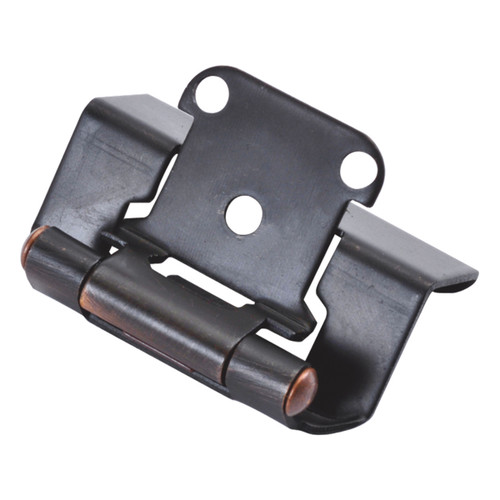 Hickory P5710F-VB:Semi-Concealed Self-Closing Cabinet Hinge (pair) - Vintage Bronze
