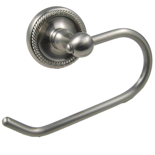 Rusticware 8107SN: Riverside Euro Toilet Paper Holder - Satin Nickel