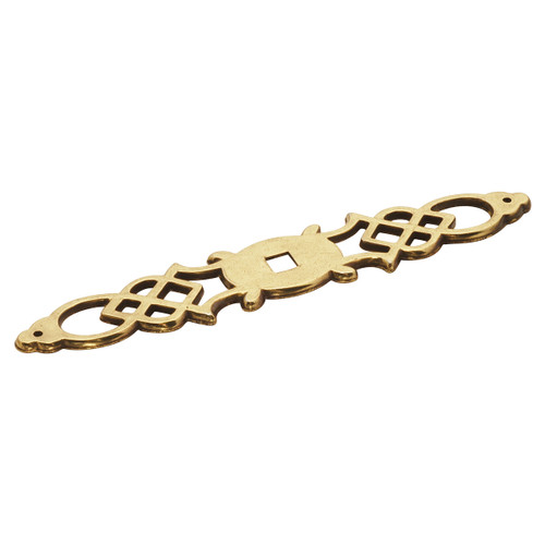 Hickory P326-LP: 5-1/2" Queen Anne Backplate - Lancaster Hand Polished