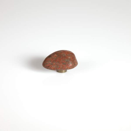 Michigan Naturals Sunrise Parfait red-orange Stone Knob, Medium Michigan Naturals Sunrise Parfait red-orange Stone Knob, Medium