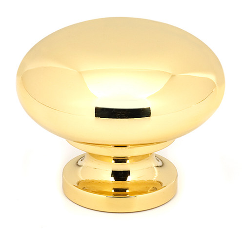 Alno A1135-PB: 1-1/2" Traditional Round Cabinet Knob - Polished Brass