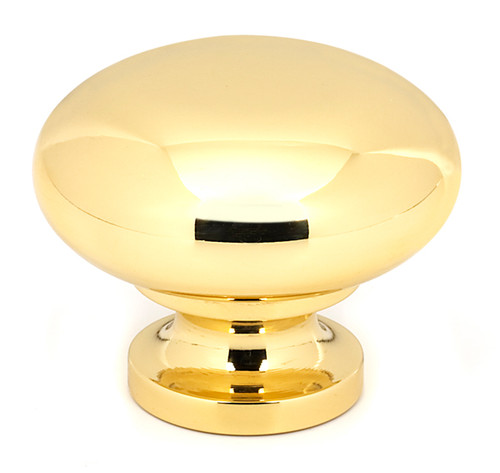Alno A1136-PB: 1-3/4" Traditional Round Cabinet Knob - Polished Brass