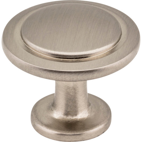 Elements 3960-SN: 1-1/4" Gatsby Round Cabinet Knob - Satin Nickel