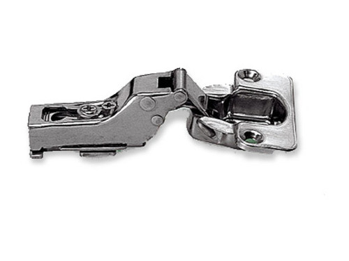 Sugatsune 304B-C46/9: 9mm Overlay Self-Closing Concealed Cabinet Hinge - Polished Stainless Steel