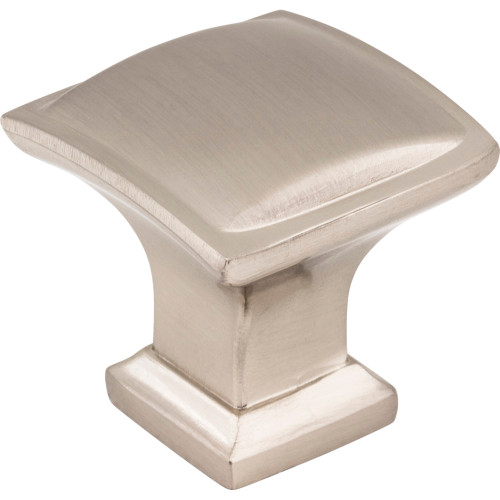 Jeffrey Alexander 435SN: 1-1/4" Annadale Square Cabinet Knob - Satin Nickel