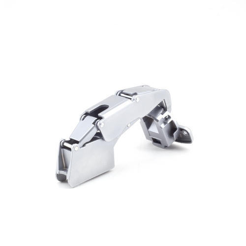 Sugatsune H160-C34/0: Inset Concealed Hinge (self-closing) - Satin Chrome