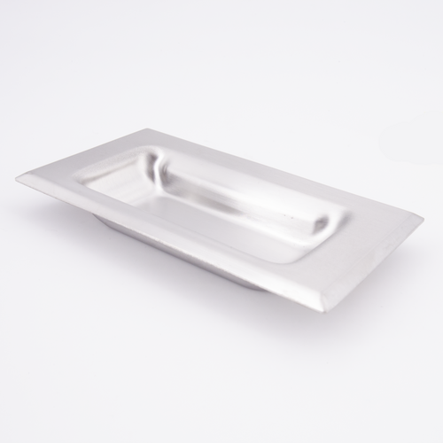 Sugatsune ES-611-IT: 4" cc Rectangular Flush Cabinet Pull - Satin Stainless Steel
