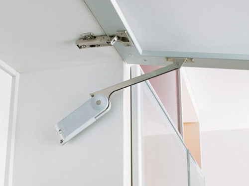 Sugatsune HDSN-30SR: Super Heavy Duty Concealed Lid Stay (right) - Nickel