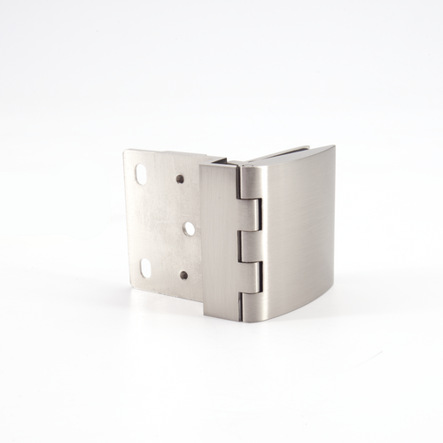 Sugatsune GH-456N/SN: 45mm Overlay Glass Door Hinge w/o Catch - Satin Nickel