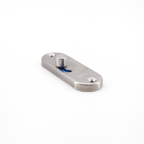 Sugatsune HC-85-S: Slide Knob Sliding Door Latch w/Indicator - Satin Stainless Steel