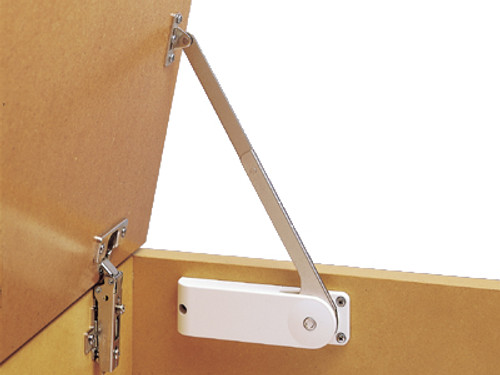 Sugatsune HDS-20KL/BLK: 70 Degree Light Duty Soft-Down Lid Stay (left) - Black