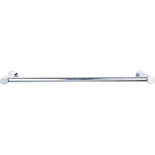 Top Knobs HOP6PC: 18" cc Hopewell Bath Single Towel Bar - Polished Chrome