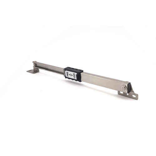 Sugatsune L-FS350A: 350mm Multi-Angle Lid Stay w/Lock - Satin Stainless Steel