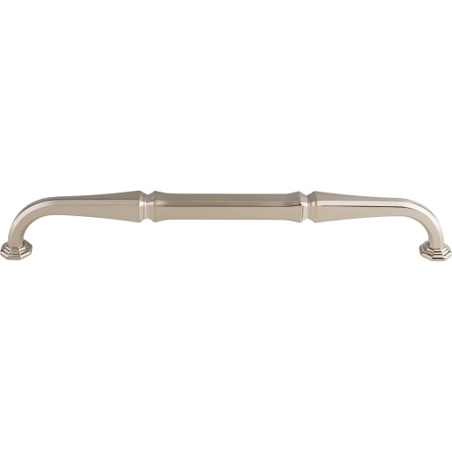 Top Knobs TK347PN: 18" cc Chalet D-Handle Appliance Pull - Polished Nickel