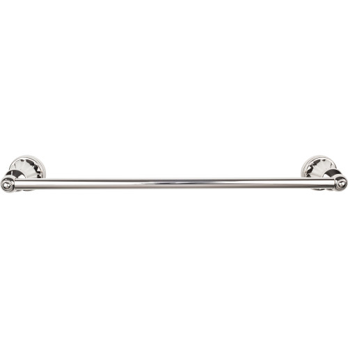 Top Knobs HUD8PN: 24" cc Hudson Bath Single Towel Bar - Polished Nickel