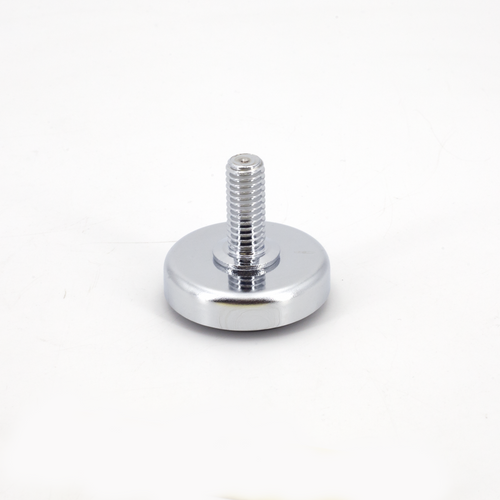 Sugatsune MKR-40: 40mm Leveling Glide w/Rubber Pad - Polished Chrome