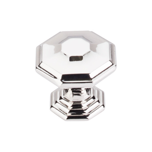Top Knobs TK348PN: 1-1/2" Chalet Octagon Cabinet Knob - Polished Nickel
