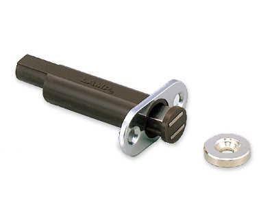 Sugatsune MC-U60: Mortise Magnetic Touch Latch - Brown/Nickel