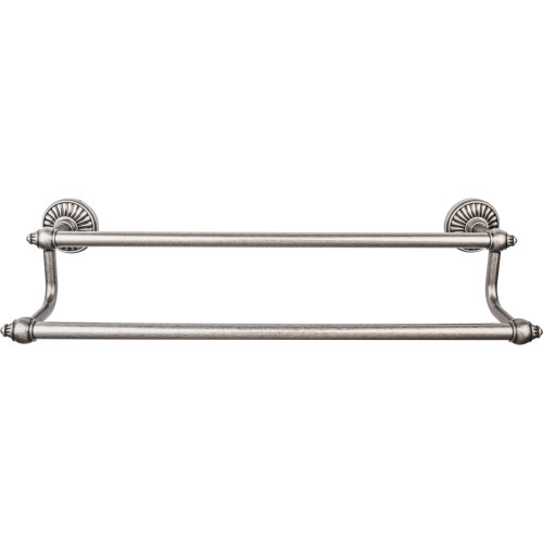 Top Knobs TUSC11PTA: 30" cc Tuscany Double Towel Bar - Pewter Antique