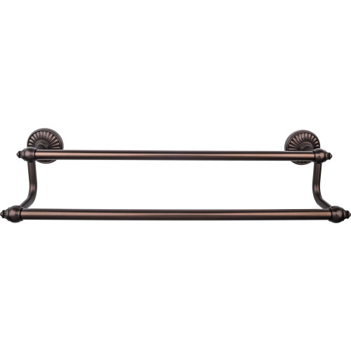 Top Knobs TUSC9ORB: 24" cc Tuscany Double Towel Bar - Oil Rubbed Bronze