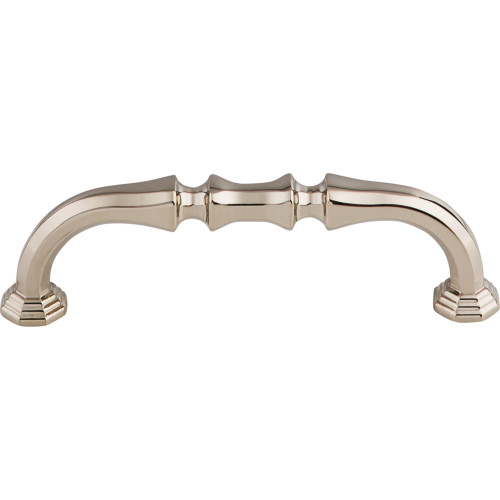 Top Knobs TK341PN: 3-3/4" cc Chalet D-Handle Cabinet Pull - Polished Nickel
