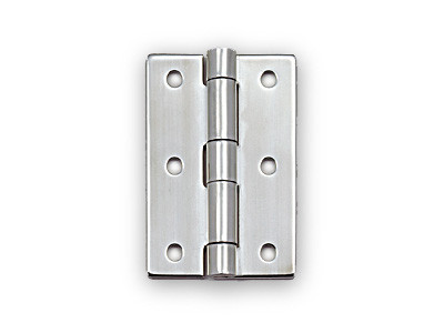 Sugatsune LSB-75: 75 x 50mm Butt Hinge (screw holes) - Mirror Stainless Steel