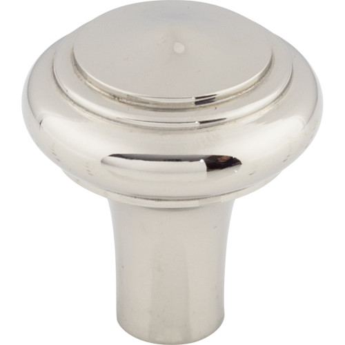Top Knobs M2043: 1-1/4" Aspen II Round Peak Cabinet Knob - Polished Nickel