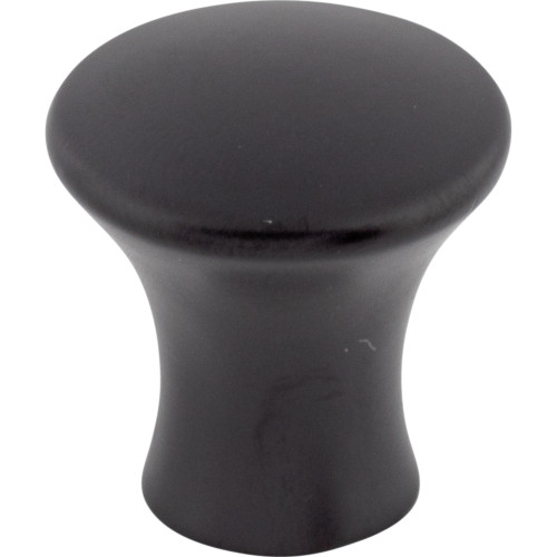 Top Knobs TK590BLK: 7/8" Oculus Round Cabinet Knob - Flat Black