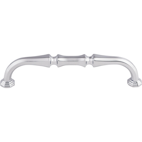 Top Knobs TK342PC: 5" cc Chalet D-Handle Cabinet Pull - Polished Chrome