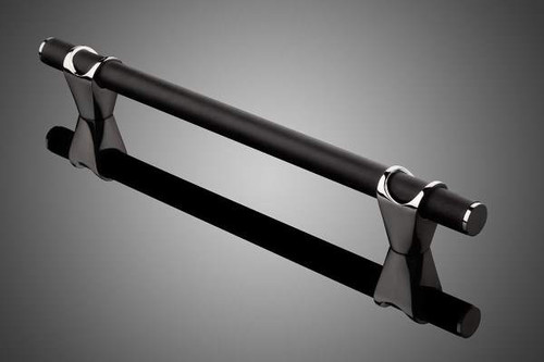 912002-001: 18-1/4" to 24" Compass Door Pull w/Straight Grip & Flat Ends - Satin Stainless Steel