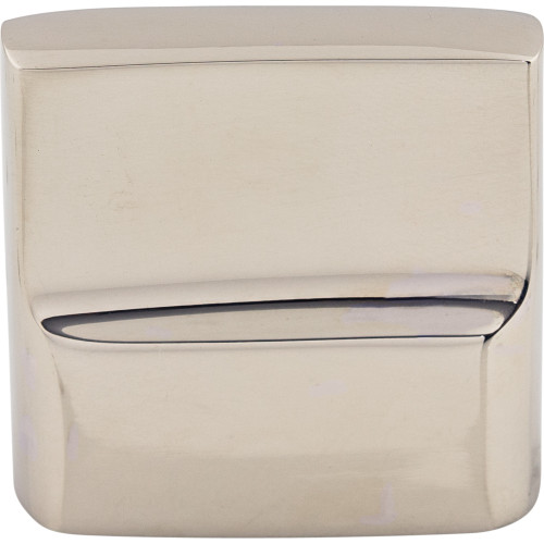 Top Knobs M2052: 1-3/8" Aspen II Flat Sided Cabinet Knob - Polished Nickel