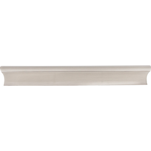 Top Knobs TK555BSN: 6" cc Glacier Euro Bar Cabinet Pull - Brushed Satin Nickel