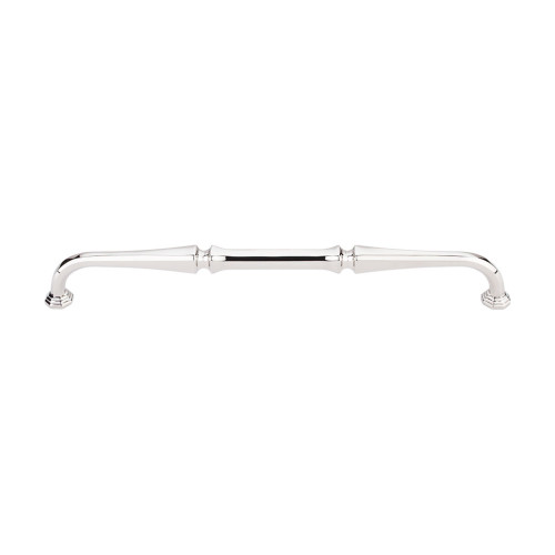 Top Knobs TK344PN: 9" cc Chalet D-Handle Cabinet Pull - Polished Nickel