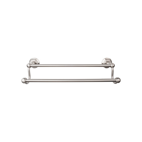 Top Knobs ED11BSNB: 30" cc Edwardian Bath Double Towel Bar - Brushed Satin Nickel