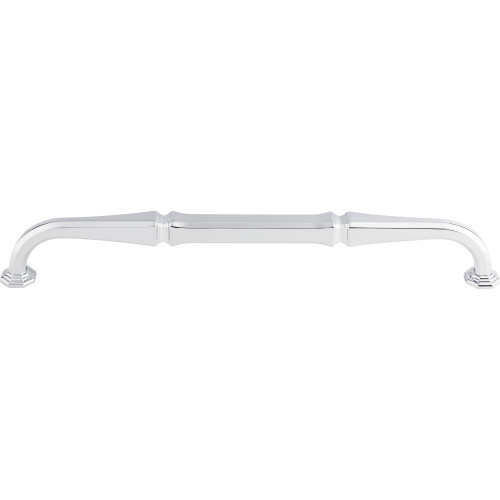 Top Knobs TK346PC: 12" cc Chalet D-Handle Appliance Pull - Polished Chrome
