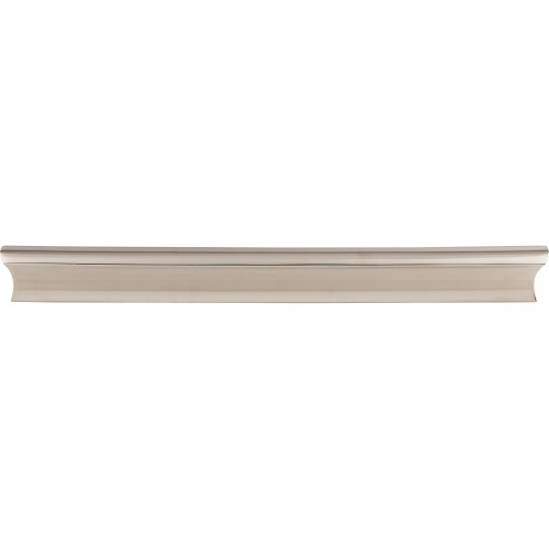 Top Knobs TK556PN: 8" cc Glacier Euro Bar Cabinet Pull - Polished Nickel