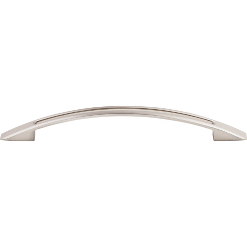 Top Knobs TK620BSN: 6-5/16" cc Tango Bow Cabinet Pull - Brushed Satin Nickel